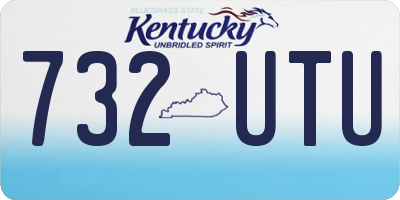 KY license plate 732UTU