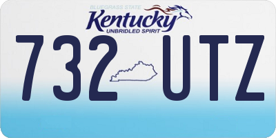 KY license plate 732UTZ