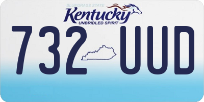 KY license plate 732UUD