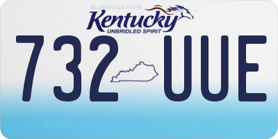 KY license plate 732UUE