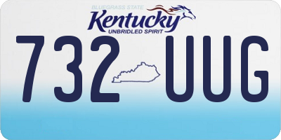 KY license plate 732UUG