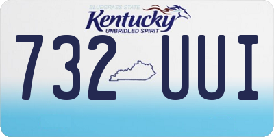KY license plate 732UUI