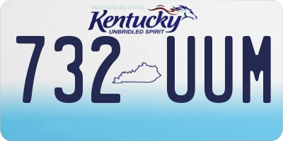 KY license plate 732UUM