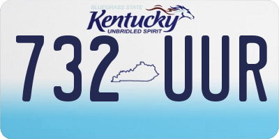 KY license plate 732UUR