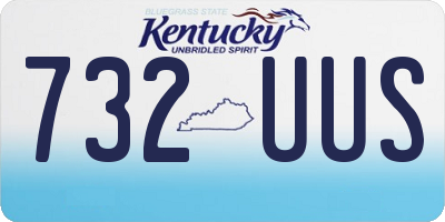 KY license plate 732UUS