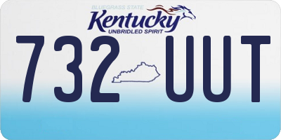 KY license plate 732UUT