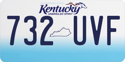 KY license plate 732UVF