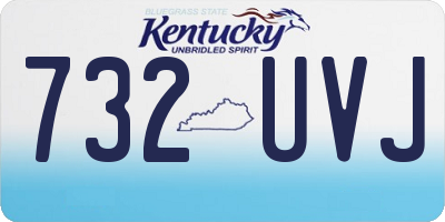 KY license plate 732UVJ