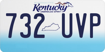 KY license plate 732UVP