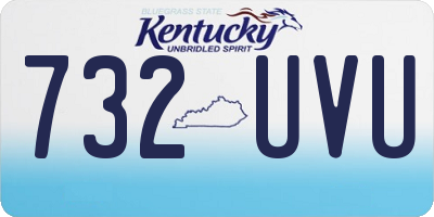 KY license plate 732UVU