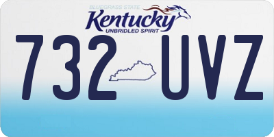 KY license plate 732UVZ