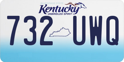 KY license plate 732UWQ