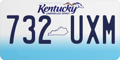 KY license plate 732UXM