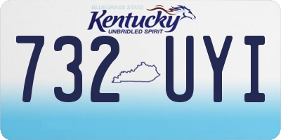 KY license plate 732UYI