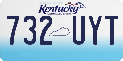KY license plate 732UYT