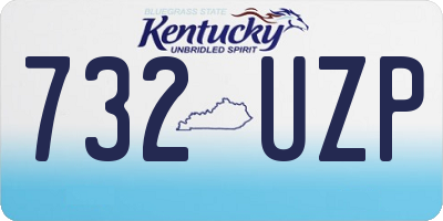 KY license plate 732UZP