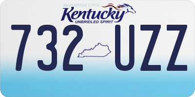 KY license plate 732UZZ