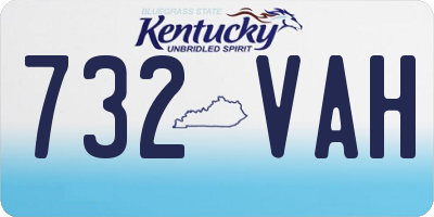 KY license plate 732VAH