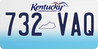 KY license plate 732VAQ