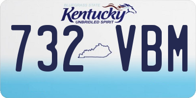 KY license plate 732VBM