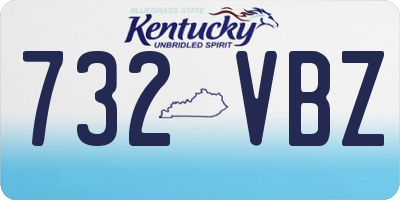 KY license plate 732VBZ