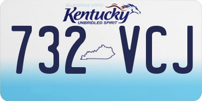 KY license plate 732VCJ