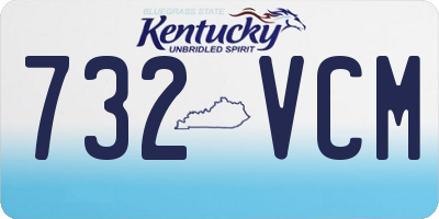 KY license plate 732VCM