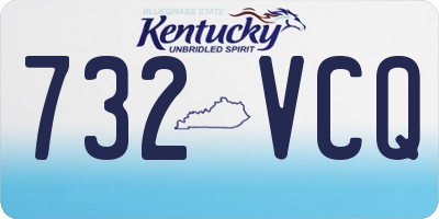 KY license plate 732VCQ