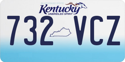 KY license plate 732VCZ