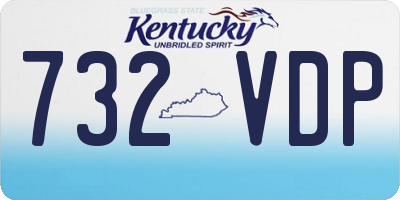 KY license plate 732VDP