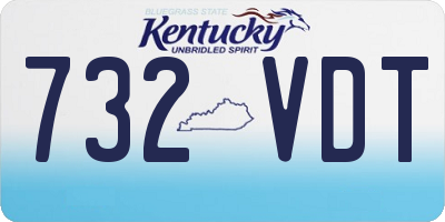 KY license plate 732VDT