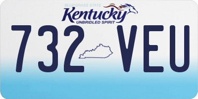 KY license plate 732VEU