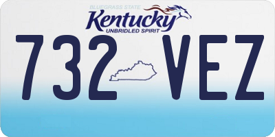 KY license plate 732VEZ