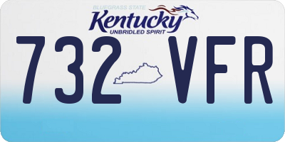 KY license plate 732VFR
