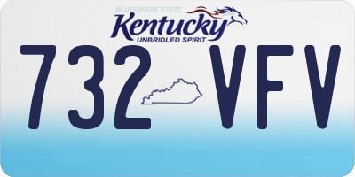 KY license plate 732VFV