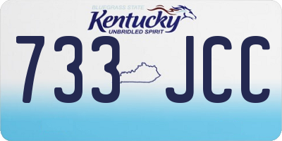 KY license plate 733JCC