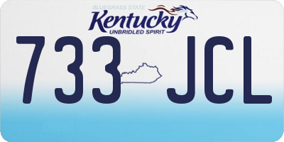 KY license plate 733JCL