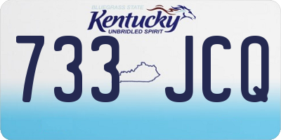 KY license plate 733JCQ