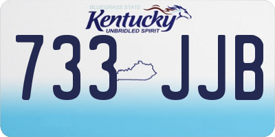 KY license plate 733JJB