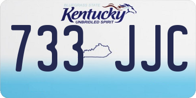 KY license plate 733JJC