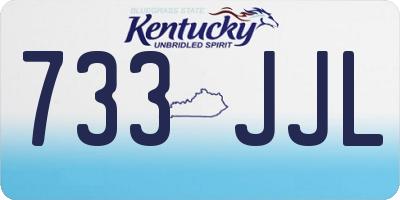 KY license plate 733JJL