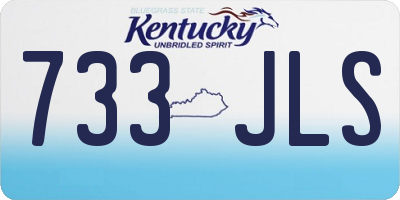KY license plate 733JLS
