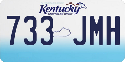 KY license plate 733JMH