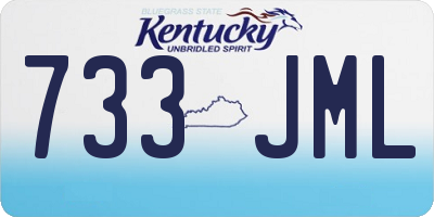 KY license plate 733JML