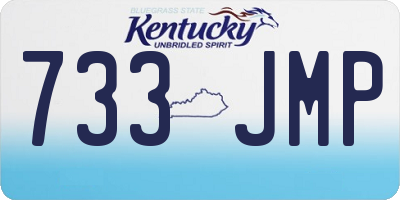 KY license plate 733JMP