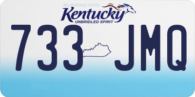 KY license plate 733JMQ