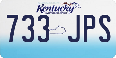 KY license plate 733JPS