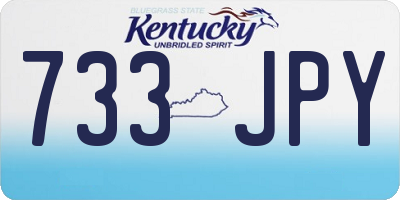 KY license plate 733JPY
