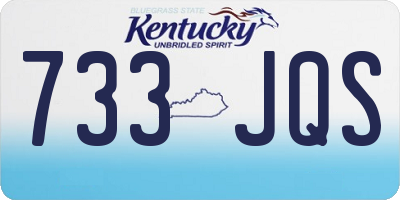 KY license plate 733JQS