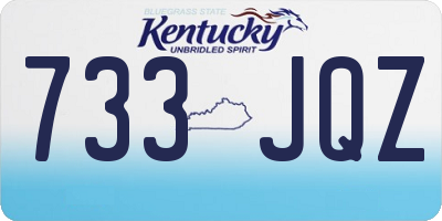 KY license plate 733JQZ